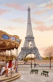 Liudmila Kondakova-Carousel A La Tour Eiffel