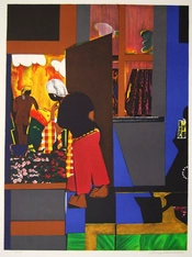 Romare Bearden-Open Door Artist Signed