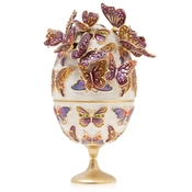 Jay Strongwater-Sunset Butterfly Egg Objet