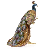 Jay Strongwater-Peabody - Grand Peacock On Branch