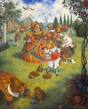 Scott Gustafson-The Queen´s Croquet-Ground Limited Edition Print