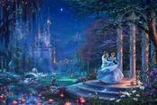 Thomas Kinkade Disney-Cinderella Dancing in the Starlight