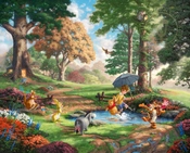 Thomas Kinkade Disney-Winnie The Pooh I