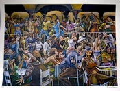 Ernie Barnes-Disco Signed And Numbered Limited Edition