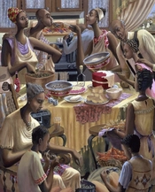 John Holyfield-Soul Food Lithograph