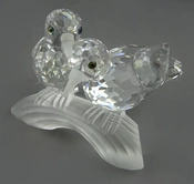 Swarovski Crystal-Swarovski Turtle Doves 1989 Caring And Sharing