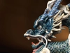 Lladro - Great Dragon - Golden Lustre and Blue