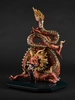 Lladro - Protective Dragon - Golden Luster and Red