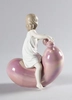 Lladro - My Seesaw Balloon Girl Pink