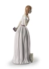 Lladro - I'll Walk You to the Party Woman with Dog