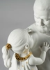 Lladro - In Daddy's Arms White & Gold