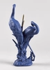 Lladro - Courting Cranes Blue-Gold