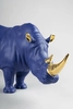 Lladro - Rhino (Blue-Gold)