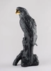 Lladro - Macaw Bird Sculpture. Black-Gold