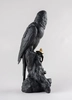 Lladro - Macaw Bird Sculpture. Black-Gold