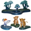 WDCC Disney Classics - The Lion King Simba Nala Zazu And Base - 100x100