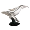 Dargenta - Silver Humpback Mother & Calf Whale Statue