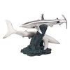 Dargenta - Swarm of Silver Sharks Statue