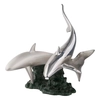 Dargenta - Silver Sharks Statue Swimming