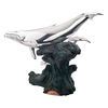 Dargenta - Silver Calf & Mother Humpback Whale Statue