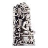 Dargenta - Mayan King with Face Crown Silver Figurine