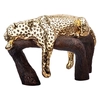 Dargenta - Gold Leopard Statue on a Branch