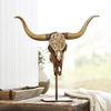 Jay Strongwater - Keeffe Cow Skull Objet with Stand