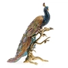 Jay Strongwater - Peabody - Grand Peacock On Branch - 100x100