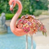 Jay Strongwater - Amira Floral Flamingo - 100x100