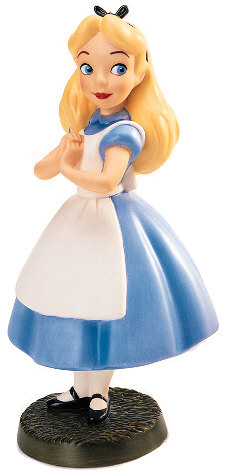 LLADRÓ Alice in Wonderland Figurine. Porcelain Alice in Wonderland (Disney)  Figure.
