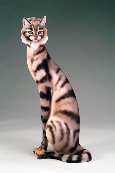 Giuseppe Armani Cat - Large 2073C Open Edition Sculpture.