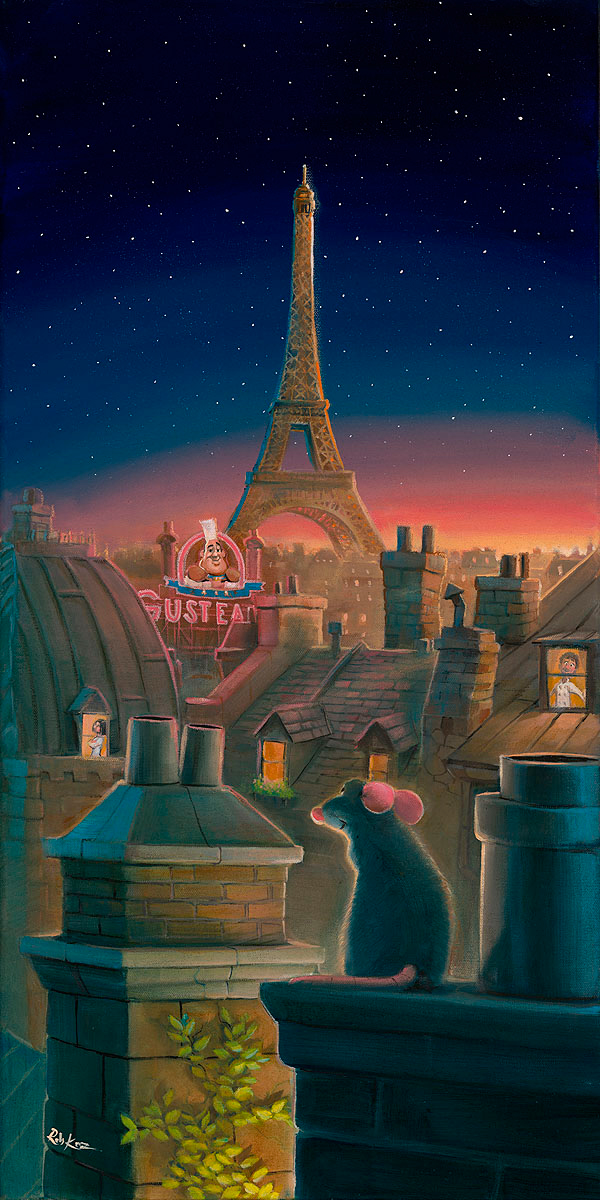 Rob Kaz A Taste of Paris From Ratatouille Giclee On Canvas Disney Fine Art