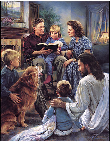 Nathan Greene Family Worship Canvas Giclee Inspirational Art