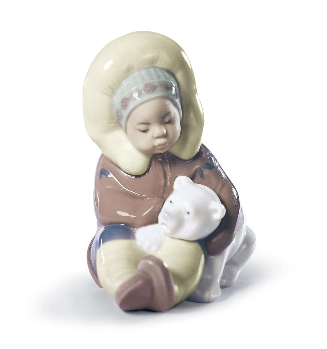 Lladro Eskimo Porcelain Figurine