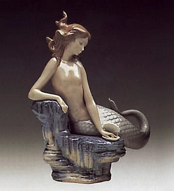 Lladro Pearl Mermaid Porcelain Figurine