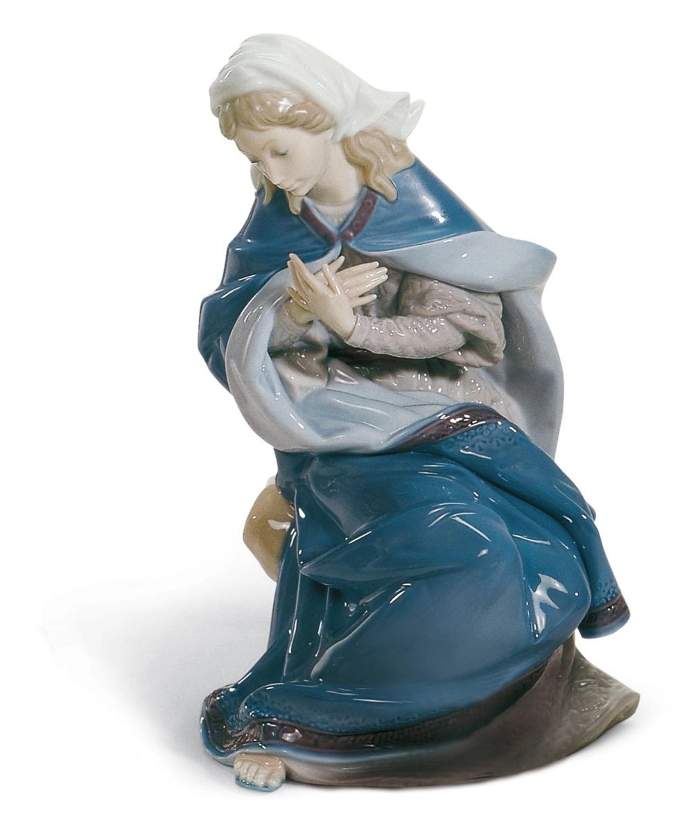 Lladro Virgin Mary Porcelain Figurine