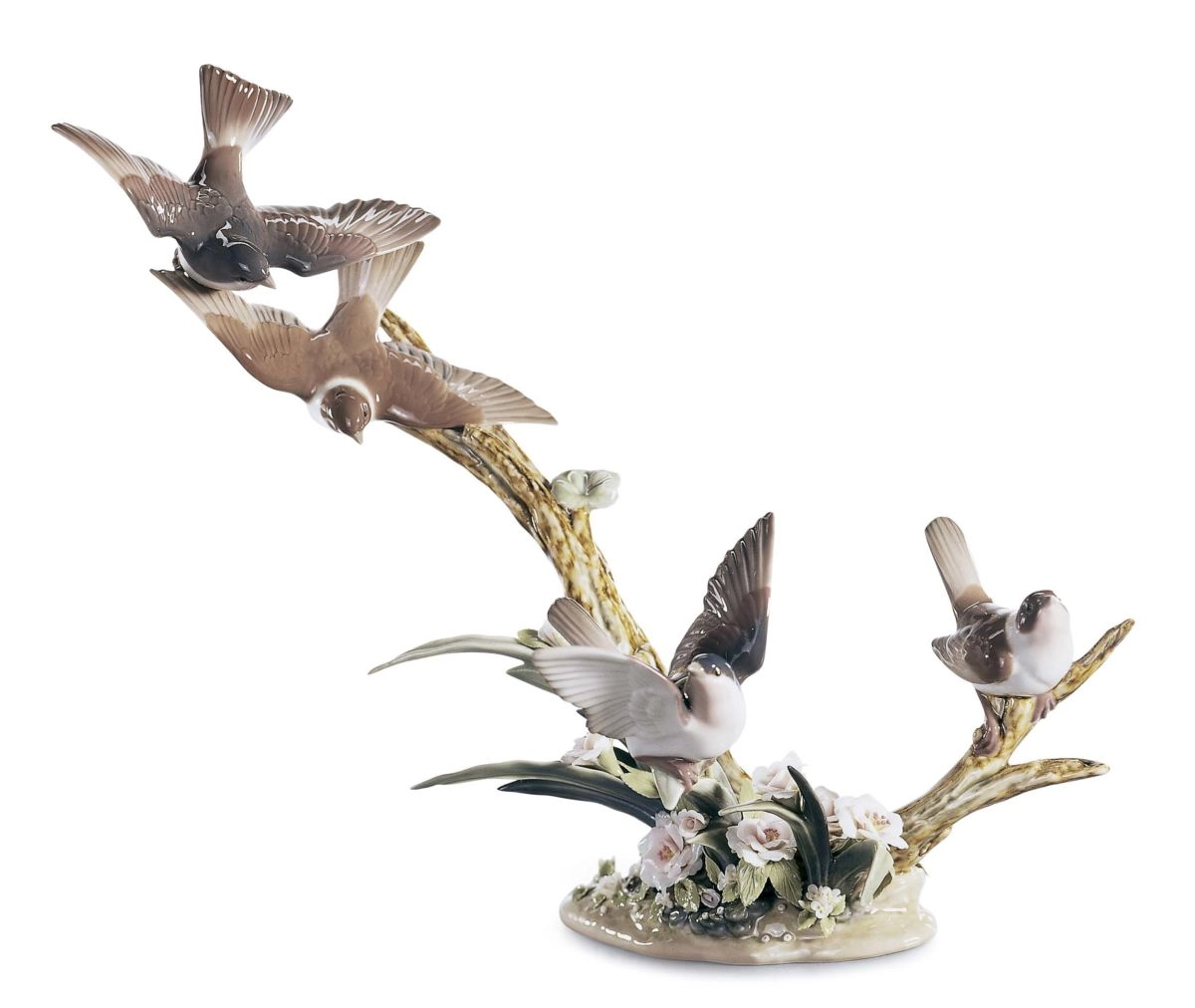 Lladro FLOCK OF BIRDS Porcelain Figurine