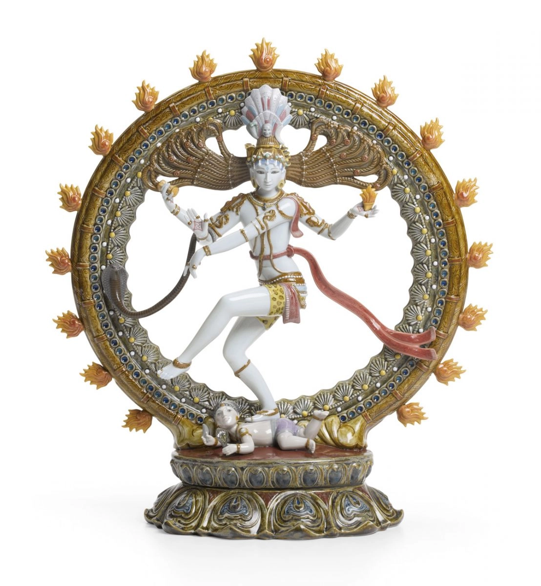 Lladro Shiva Nataraja Porcelain Figurine