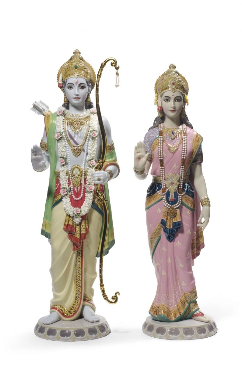 Lladro Rama and Sita Porcelain Figurine