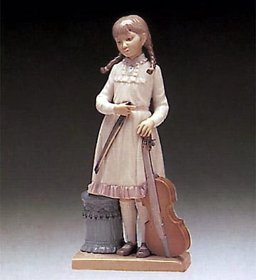 Lladro Viola Lesson Porcelain Figurine