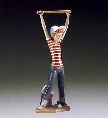 Lladro Little Leaguer Exercise Porcelain Figurine