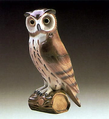 Lladro Short Eared Owl Porcelain Figurine