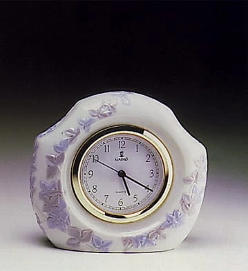Lladro Valencia Clock Porcelain Figurine