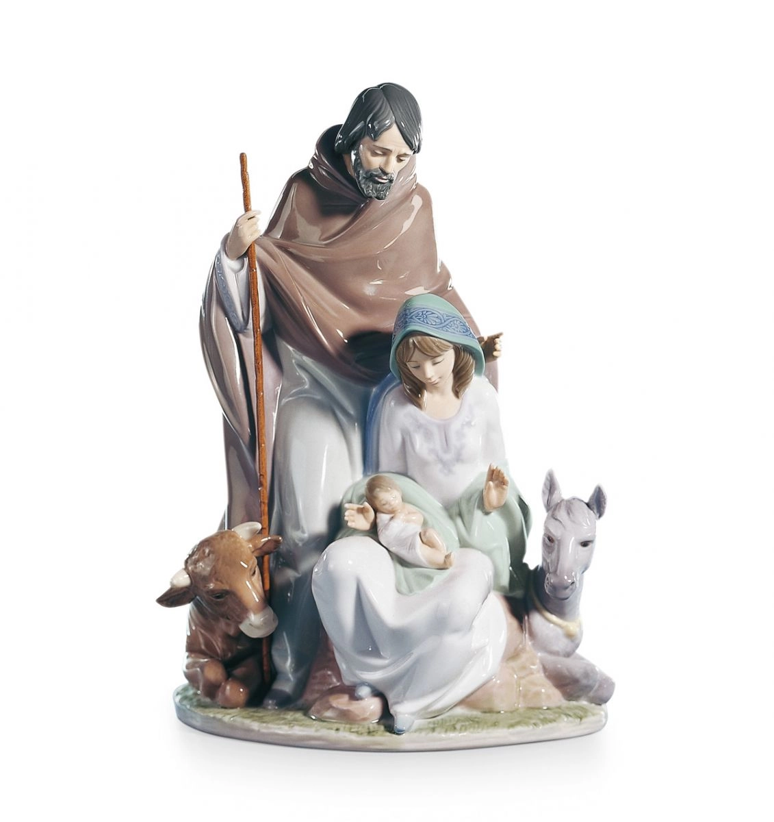 Lladro Joyful Event Nativity Porcelain Figurine