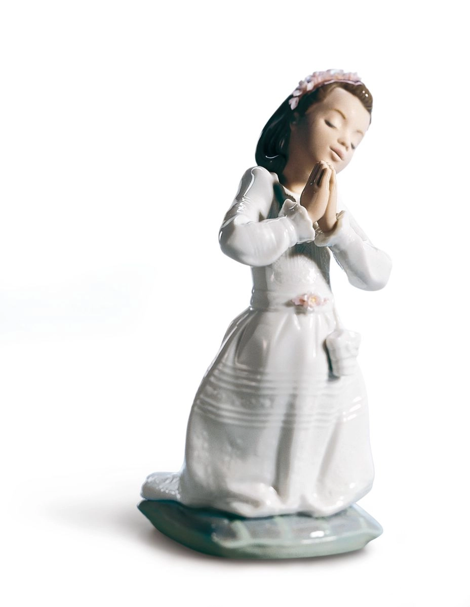 Lladro Communion Prayer (Girl) Porcelain Figurine