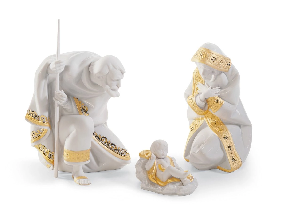 Lladro SET SILENT NIGHT (RE-DECO) Porcelain Figurine