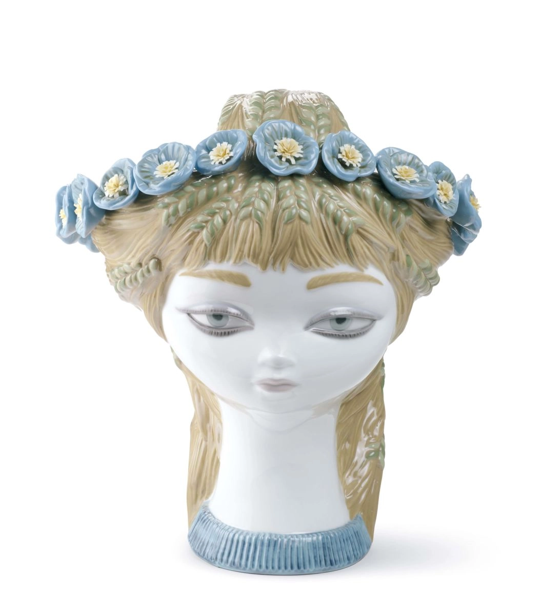 Lladro BUCOLIC HEAD (COLOR)  Porcelain Figurine