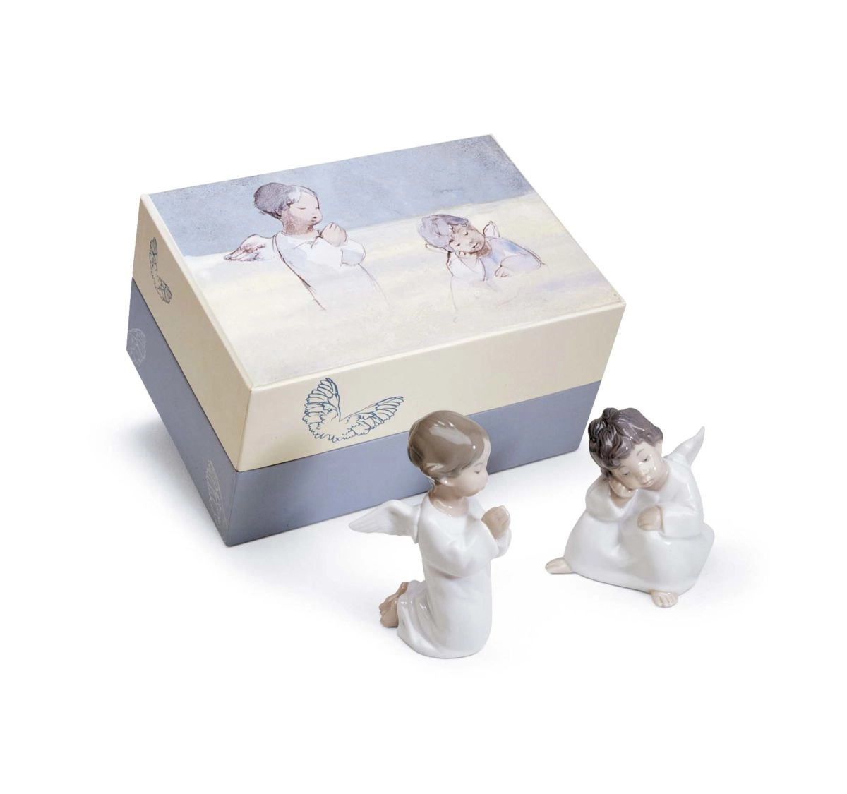 Lladro Heavenly Friends Porcelain Figurine
