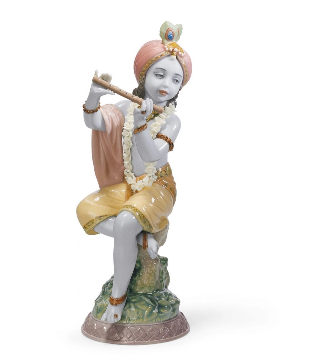 Lladro Lord Krishna Porcelain Figurine