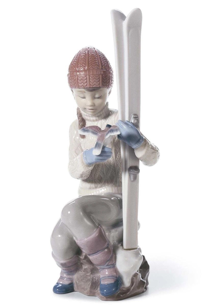 Lladro Take A Breath Porcelain Figurine